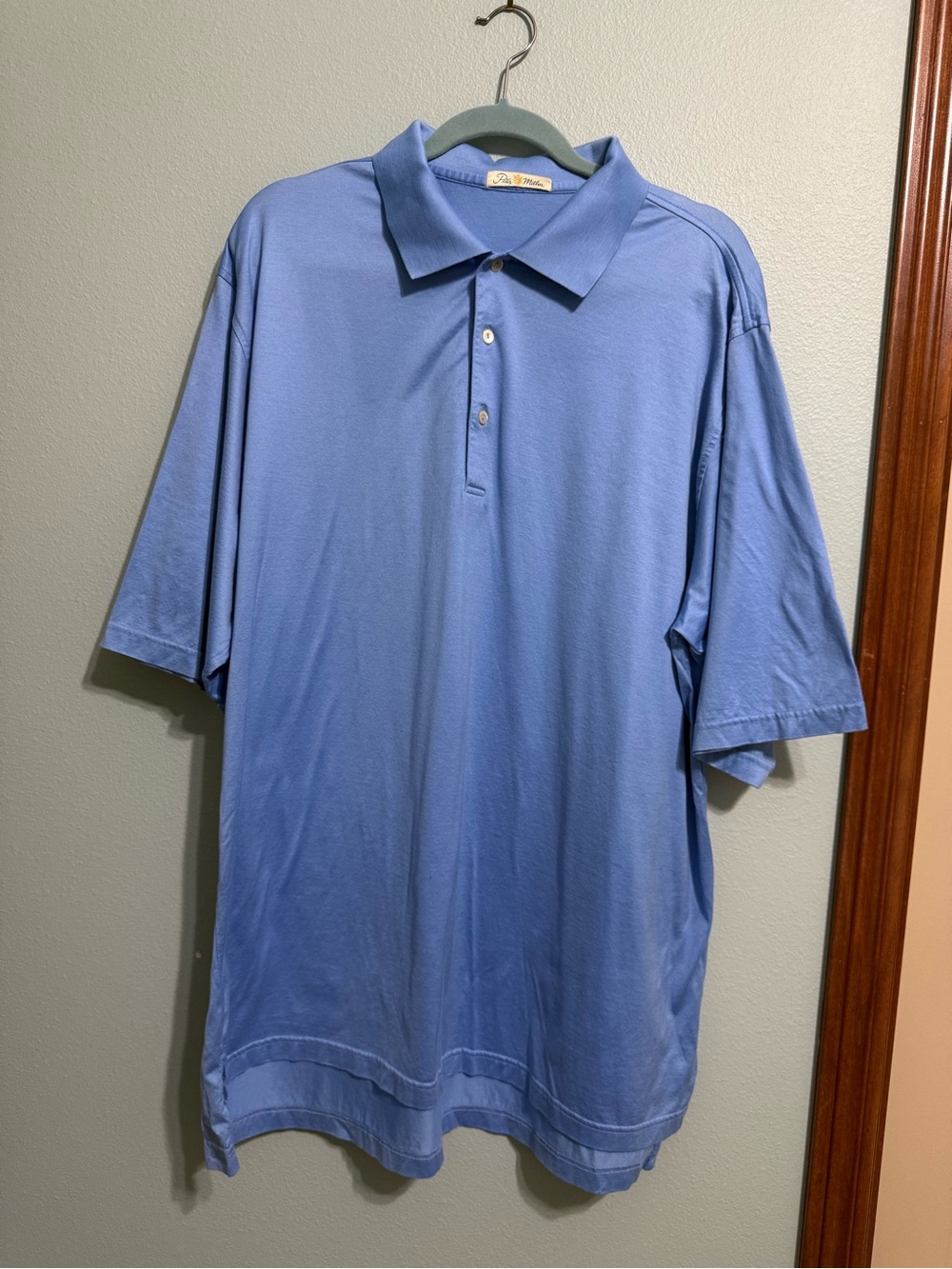 Peter Millar Men's Light Blue Polo Shirt XXL